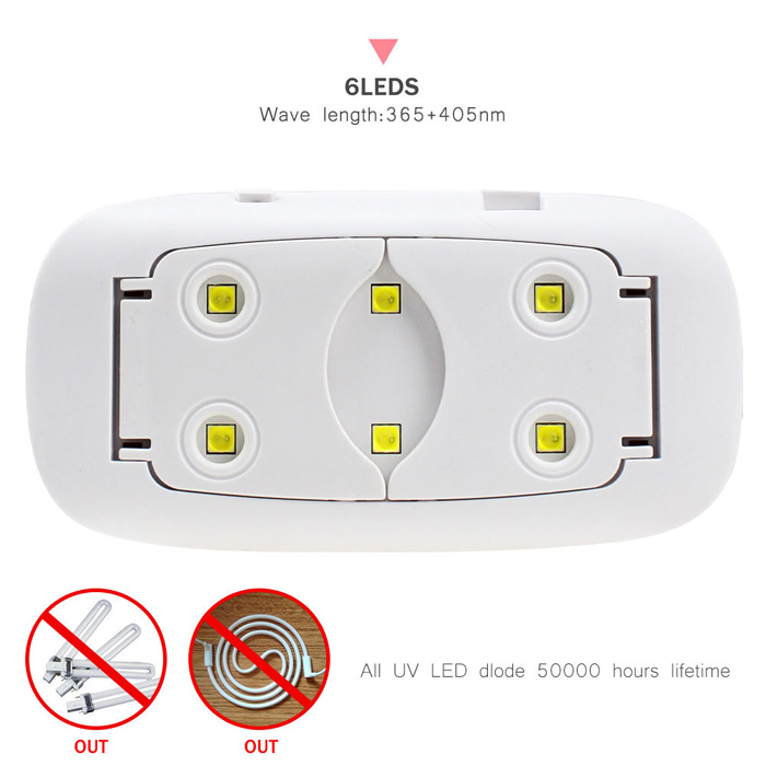 6W SUN MINI UV LED Nail Lamp2